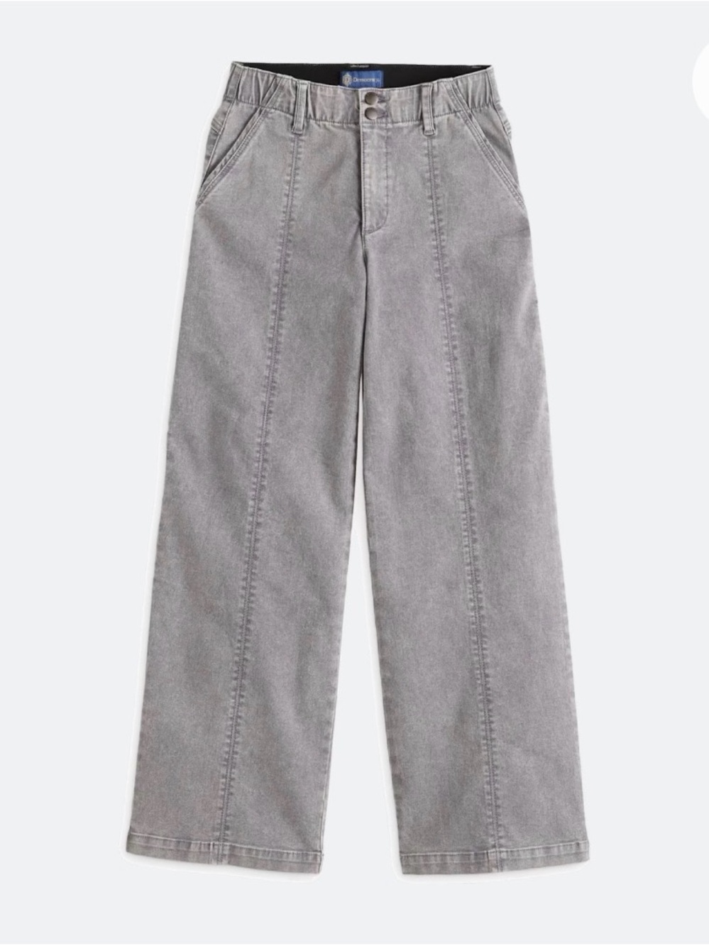 Democracy Gray Wide-Leg High-Rise Jeans